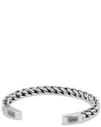 David Yurman Chain Woven Sterling Silver Cuff Bracelet