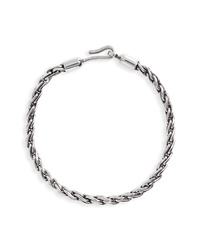 Caputo & Co Sterling Silver Chain Robe Bracelet