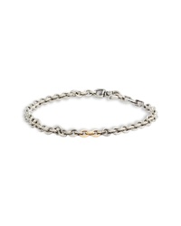 title of work Sterling Silver Gold Chain Bracelet
