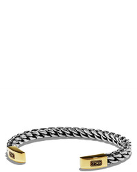 David Yurman Woven Sterling Silvergold Cuff Bracelet