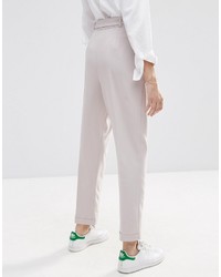 Asos Collection Woven Peg Pants With Obi Tie