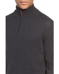 Bonobos Cotton Cashmere Quarter Zip Sweater