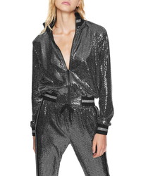 Pam & Gela Mirror Ball Sequin Track Jacket