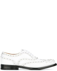 Studded Leather Oxford Shoes