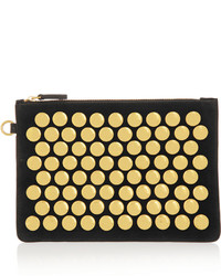 Studded Suede Clutch