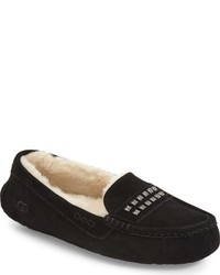 Studded Suede Loafers