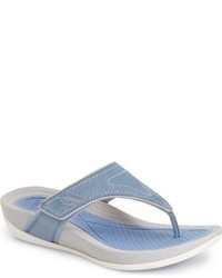 Suede Thong Sandals