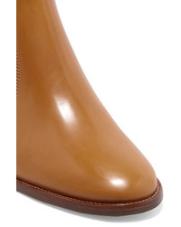 Etoile Isabel Marant Isabel Marant Toile Doynie Glossed Leather Ankle Boots Saffron