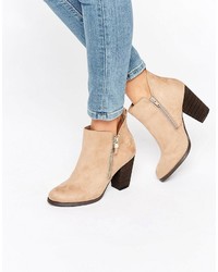 Call it SPRING Kokes Zip Heeled Ankle Boots