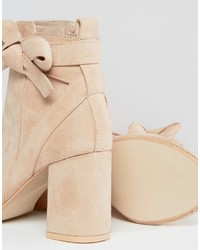 Asos Reunion Bow Ankle Boots