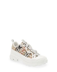 Burberry Arthur Story 76 Check Sneaker In Archieve Beigewhite At Nordstrom