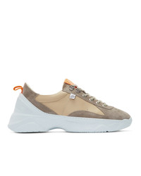 Filling Pieces Beige And Grey Low O Shuttle Sneakers