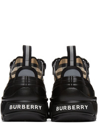 Burberry Beige Black Check Arthur Sneakers