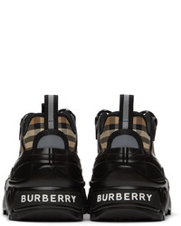Burberry Black Beige Arthur Check Sneakers