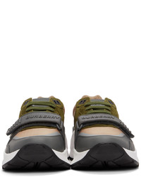 Burberry Green Beige Ramsey Sneakers