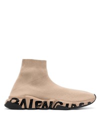 Balenciaga Logo Print Ankle Length Sneakers
