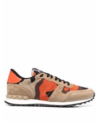 Valentino Garavani Rockrunner Camouflage Print Sneakers