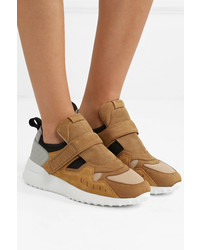 Tod's Suede Leather And Mesh Sneakers