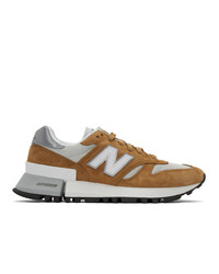 New Balance Tan And Grey 1300 Sneakers