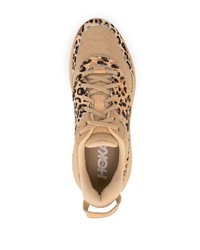 Hoka One One X Engineered Garts Bondi L Leopard Print Sneakers