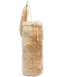 ERL Beige Shearling Tote