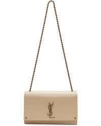 Saint Laurent Beige Medium Monogram Kate Chain Bag