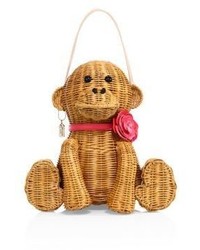 Kate Spade New York Rambling Roses Wicker Monkey Bag