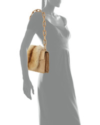 Nancy Gonzalez Sablecrocodile Small Chain Strap Shoulder Bag Camel