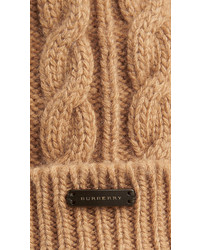 Burberry Cable Knit Wool Cashmere Beanie