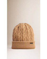 Burberry Cable Knit Wool Cashmere Beanie