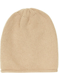 Topshop Lightweight Knitted Beanie With Roll Edge Detail In Camel 70% Wool20% Angora10% Nylon Machine Washable