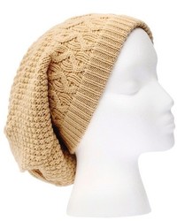 Sylvia Alexander Slouchy Textured Knit Beanie Hat