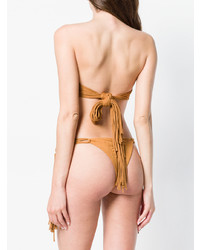 Fisico Fringed Bandeau Bikini Set