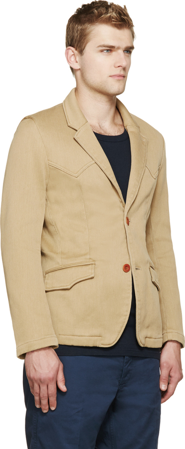 VISVIM Beige Wild Bunch Blazer, $1,125 | SSENSE | Lookastic