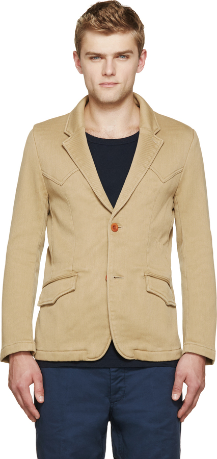 VISVIM Beige Wild Bunch Blazer, $1,125 | SSENSE | Lookastic