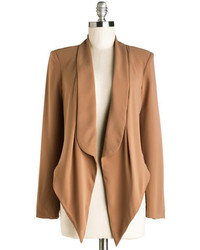 Hommage Boardroom Radiance Blazer In Mocha