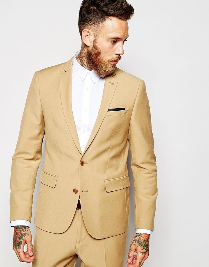 camel suit jacket