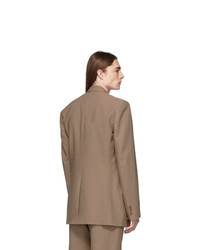 Tibi Brown Long Blazer