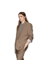 Tibi Brown Long Blazer