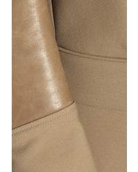 Belstaff Carlisle Leather Paneled Cotton Blend Blazer