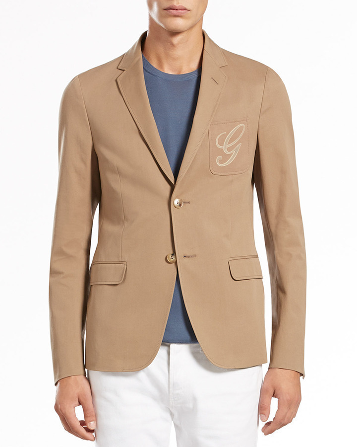 gucci jacket tan