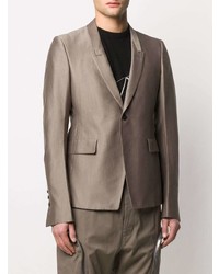 Rick Owens Fitted Single Breasted Blazer