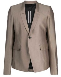 Rick Owens Fitted Single Breasted Blazer