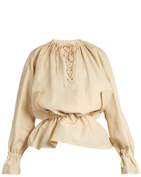 J.W.Anderson Oversized Lace Up Sateen Blouse