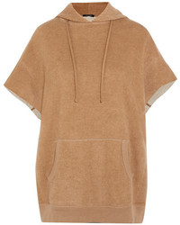R 13 R13 Cotton And Camel Blend Hooded Top