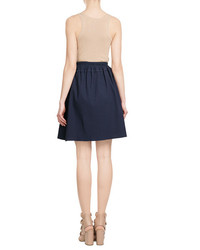 Carven Textured Sleevess Top With Cotton