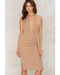 Factory Charlize Plunging Midi Dress