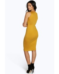 Boohoo Lindsey Sleeveless Midi Dress