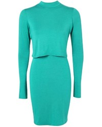 Boohoo Mila High Neck Long Sleeve Bodycon Dress