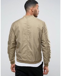 Selected Homme Bomber Jacket With Two Way Zip